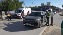 Kastamonu Doğu Çevreyolu Tosya karayolu kavşağında cip ile hafif ticari aracın çarpıştığı trafik kazası