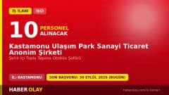 Kastamonu Ulaşım Park Sanayi Ticaret A.Ş. otobüs şoförü iş ilanı başvuru detayları