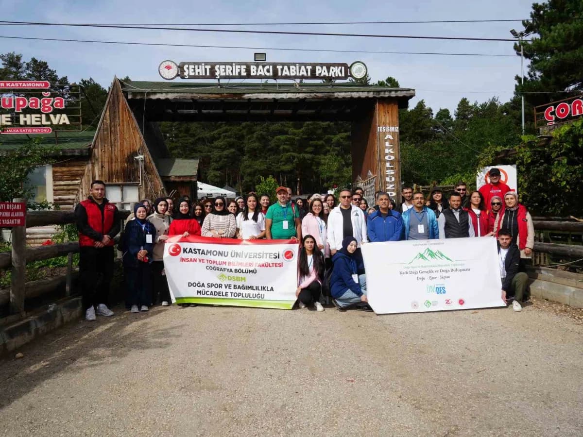 Kastamonu Üniversitesi Doğa, Spor ve Bağımlılıkla Mücadele Kulübü tarafından Şehit Şerife Bacı Tabiat Parkı ile Kadı Dağ