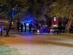 Kayseri Melikgazi ilçesinde trafikte yan bakma kavgası sonrası polis ve sağlık ekipleri olay yerinde