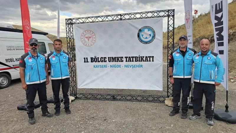 Kayseri, Nevşehir, Niğde 11. Bölge UMKE 2026 yılı faaliyet planı kapsamında UMKE Bölge Tatbikatı gerçekleştirildi.