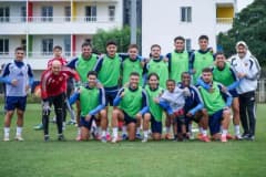 Kayserispor futbol takımı antrenman yaparken