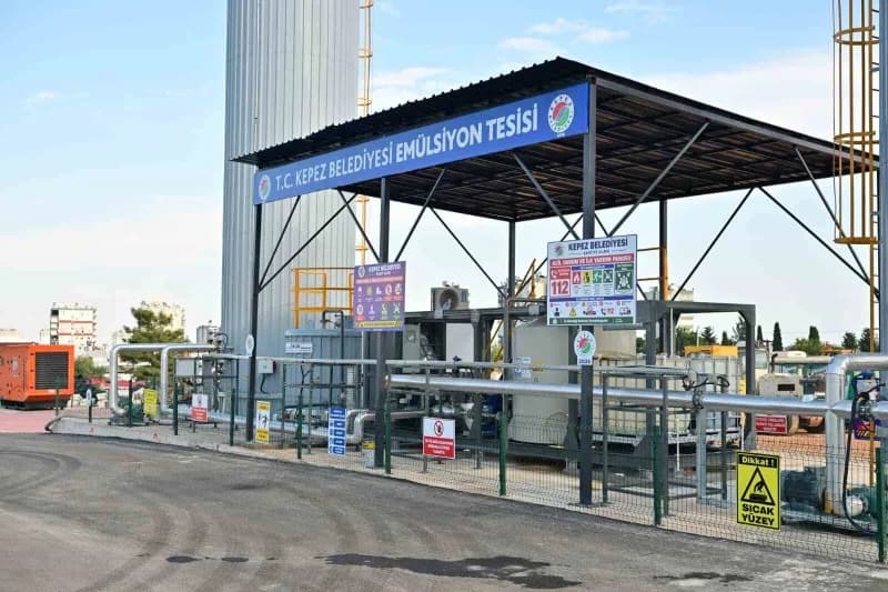 Kepez Belediyesi, sathi asfalt çalışmalarında kullanılan Emülsiyon karışımını kendi bünyesinde üreteceği Emülsiyon Tesis