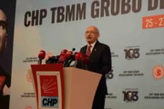 CHP Genel Başkanı Kemal Kılıçdaroğlu Bolu’da milletvekili değerlendirme kampında konuşma yaparken