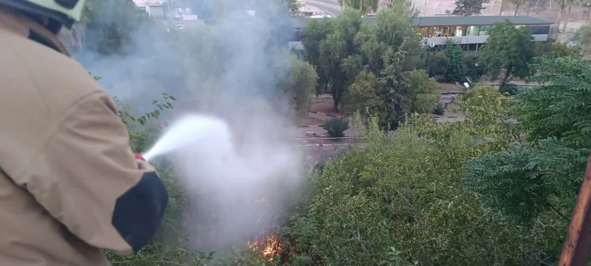 Kırıkhan karataş Mahallesi’nde çıkan bahçe yangınına ekipler tarafından müdahale edildi.