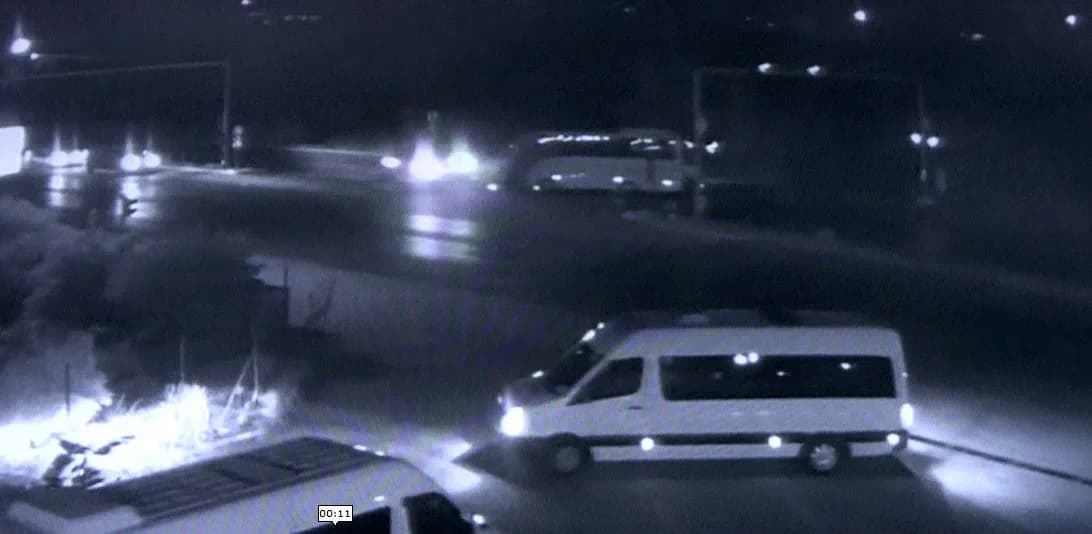 Kaza güvenlik kamerasına yansıdı