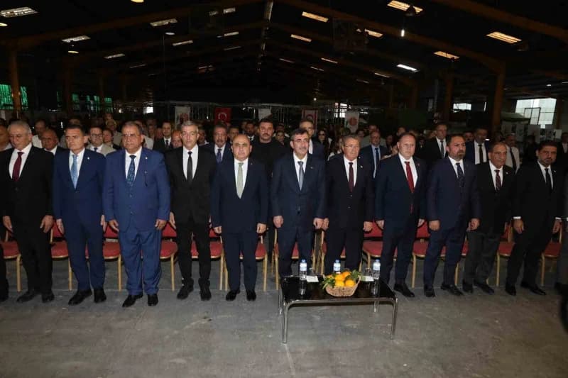 Cumhurbaşkanı Yardımcısı Cevdet Yılmaz, Kuzey Kıbrıs Türk Cumhuriyeti’nde (KKTC) Güzelyurt Soğuk Hava Deposu Entegre Tes
