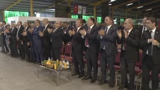 Cumhurbaşkanı Yardımcısı Cevdet Yılmaz, Kuzey Kıbrıs Türk Cumhuriyeti Güzelyurt Soğuk Hava Deposu Entegre Tesisleri açıl