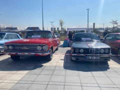Sincan Park’ta düzenlenen Klasik Otomobil Festivali’nde sergilenen renkli ve nostaljik klasik otomobiller