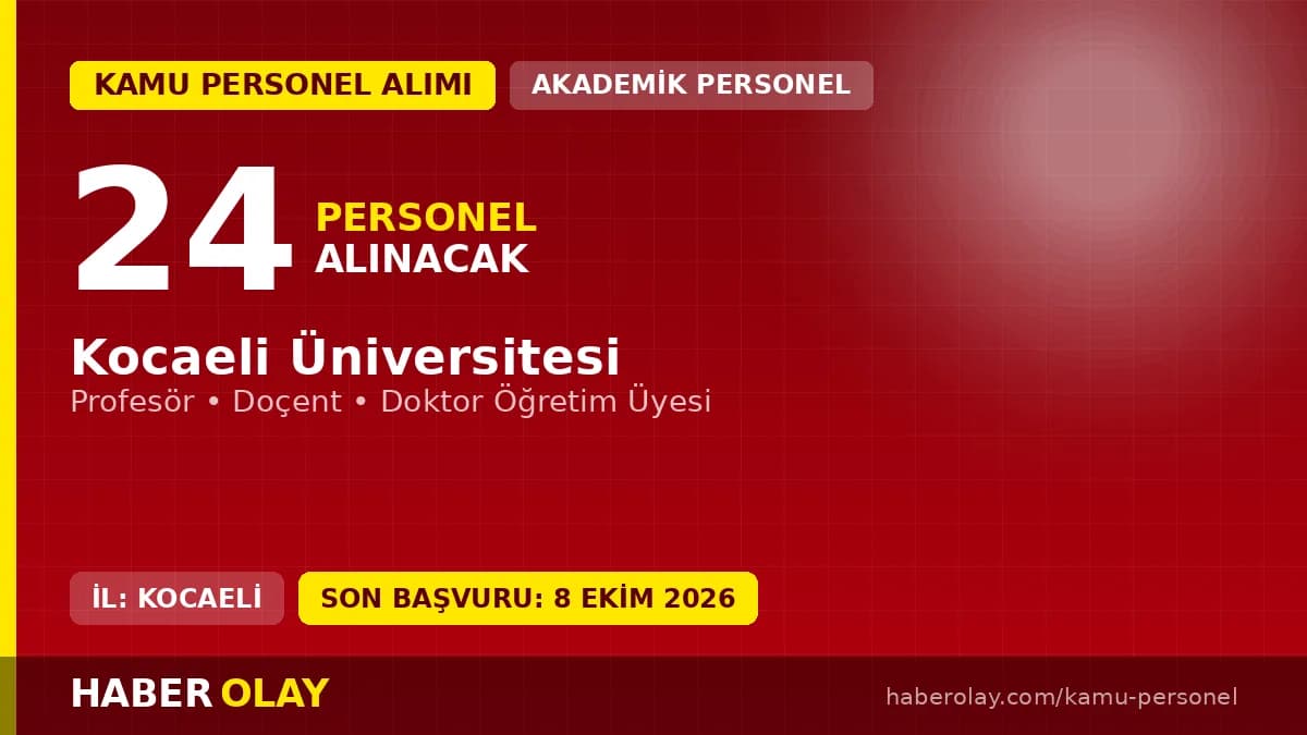 Kocaeli Üniversitesi öğretim üyesi alımı için başvuru yapan akademisyenler