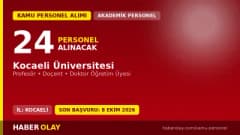Kocaeli Üniversitesi öğretim üyesi alımı için başvuru yapan akademisyenler