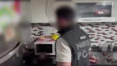 Kocaeli’de polis ekiplerinin uyuşturucu ve kaçak ürün operasyonunda ele geçirilen maddeler