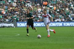 Trendyol Süper Lig 6. haftasında Kocaelispor ile Gaziantep FK arasında oynanan maçtan bir an