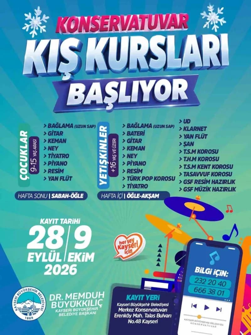 Kocasinan Belediyesi bünyesindeki Kocasinan Akademi’de heyecanla beklenen yeni Eğitim dönemi kayıtları başladı. Kocasina