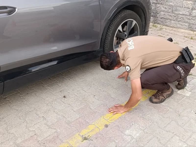 Konya’nın Beyşehir ilçesinde, bir otomobilin motor bölümüne giren kedi vatandaş ve polis yardımıyla sıkıştığı yerden çık