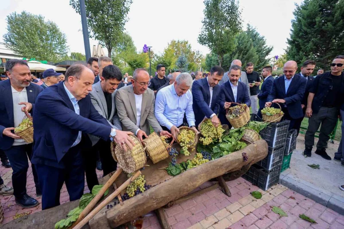Tarım şehri Konya’da şimdi Pekmez zamanı. Bağları ile meşhur Meram’da Geleneksel Bağbozumu heyecanı yaşandı. Meram Bağla