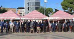 Köşk Kent Meydanı Atatürk Anıtı önünde 19 Eylül Gaziler Günü töreni