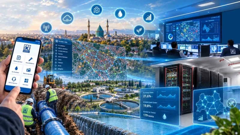 Konya Büyükşehir Belediyesi KOSKİ Genel Müdürlüğü altyapı yönetiminde kullanılan akıllı şehir teknolojileri