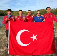 Muğla Köyceğizli kano sporcuları Bratislava Olympic Hopes 2026 yarışlarında mücadele ederken