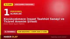 Küçükçekmece İnşaat Taahhüt Sanayi ve Ticaret A.Ş. işyeri hekimi personel alımı ilanı