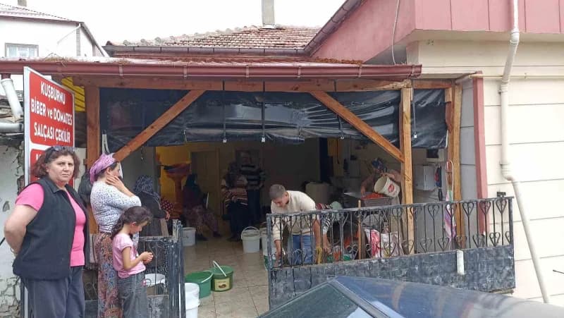 Havza’da vatandaşlar kışlık hazırlıkları