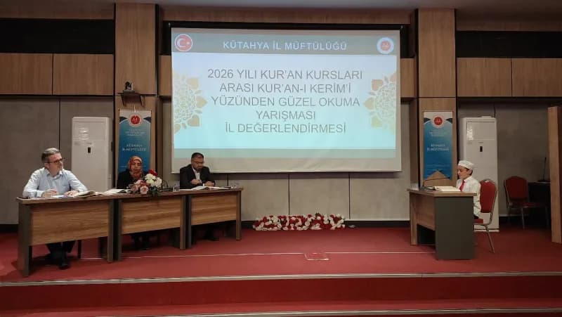 Kütahya'da 'Kur'an-ı Kerim'i Güzel Okuma Yarışması' düzenlendi