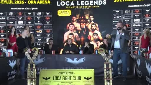Loca Fight Club 2026 basın toplantısı İstanbul Ora Arena’da düzenlendi