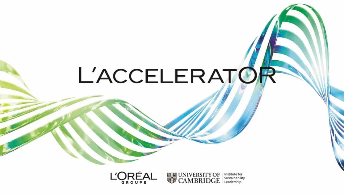 L’Oréal’in sürdürülebilir inovasyon programı L’AcceleratOR’un ikinci dönemine katılan şirketlerin logosu ve program görs