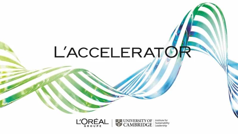 L’Oréal’in sürdürülebilir inovasyon programı L’AcceleratOR’un ikinci dönemine katılan şirketlerin logosu ve program görs