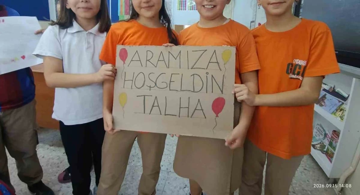 Denizli’nin Buldan ilçesinde yaklaşık iki yıl süren lösemi tedavisini tamamlayan 4. Sınıf öğrencisi Talha Şenen, Okul ar