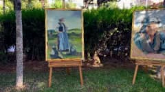 Afyonkarahisar'da mahkumların el emeğiyle hazırladığı sanat ve geri dönüşüm eserlerinin sergilendiği alan