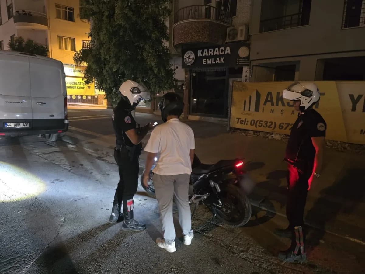 Malatya’da motosikletlere yönelik denetim