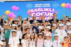 Malatya Sağlıklı Çocuk Festivali’nde çocuklar ve aileler etkinliklere katılıyor