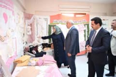 Malatya'da kadınların el emeği ürünlerinin sergilendiği ve satışa sunulduğu sergi açılışından görüntü