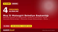 Malazgirt Belediyesi memur alımı için başvuru yapan adaylar ve belediye binası