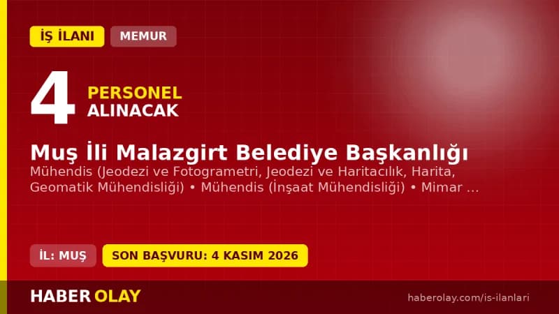 Malazgirt Belediyesi memur alımı için başvuru yapan adaylar ve belediye binası