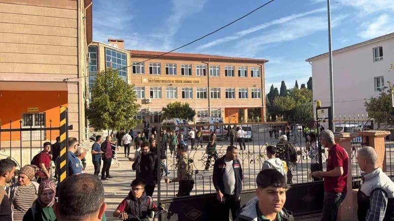 İnci Üzmez Mesleki ve Teknik lisesinde panik yaşandı