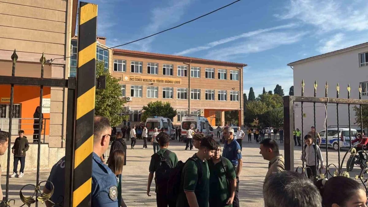 İnci Üzmez Mesleki ve Teknik lisesinde panik yaşandı