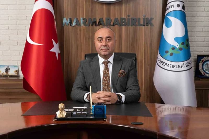 Marmarabirlik Yönetim Kurulu Başkanı Ali Yıldız rekolte süreci hakkında açıklama yapıyor