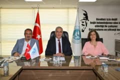 MASKİ Genel Müdürlüğü binasında Dünya Bankası ve İller Bankası heyetlerinin altyapı yatırımları toplantısı