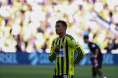 Mason Greenwood, Fenerbahçe formasıyla Eyüpspor maçında gol sevinci yaşarken