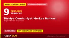 Merkez Bankası 9 Bilişim Uzman Yardımcısı alımı için başvuru süreci ve şartlar