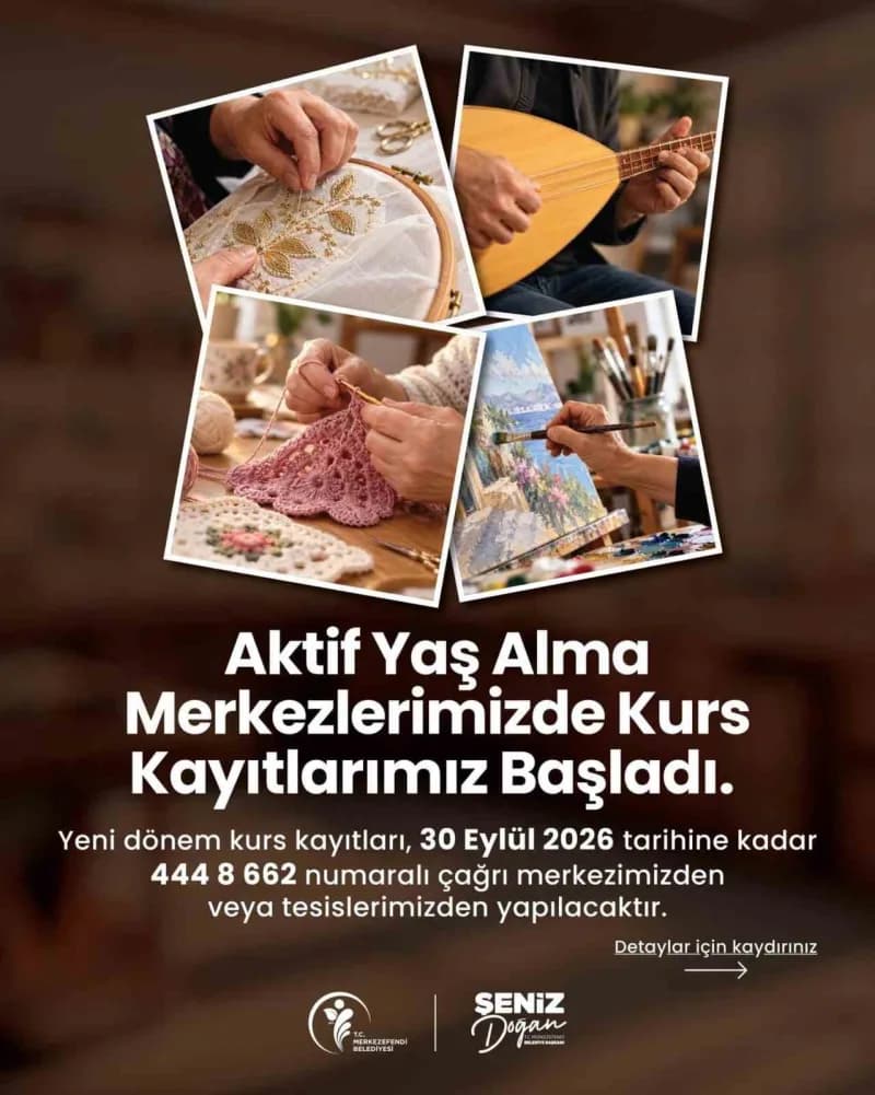 Merkezefendi Belediyesi’nin büyüklerin sosyal, kültürel ve kişisel gelişimlerine katkı sunmak amacıyla hizmet verdiği Ak