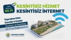 Mersin Erdemli sahilinde fiber altyapı ve Wi-Fi 7 teknolojisiyle kurulan ücretsiz internet ağı