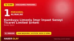 Mersin Kumkuyu Limonlu İmar İnşaat Ltd. Şti işçi alımı ilanı için başvuru adresi ve şartlar