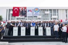 Mersin Mezitli Kent Meydanı Projesi temel atma töreninden görüntü