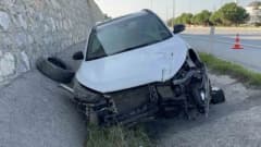 Mersin’den Samsun’a üniversite kaydı için gelen ailenin otomobili su kanalına girerek sürüklendiği kaza sonrası olay yer