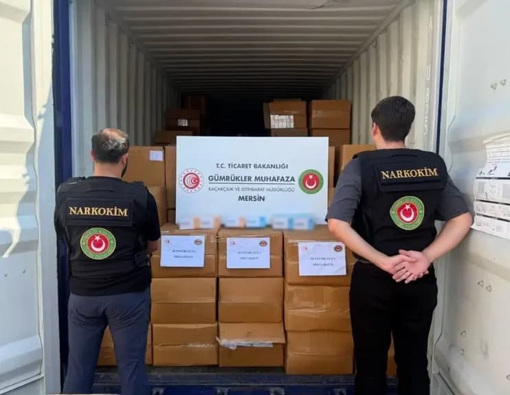 Ticaret Bakanlığı Gümrükler Muhafaza ekipleri, Mersin’de gerçekleştirdikleri 3 ayrı operasyonda, 1 ton 716 kilogram preg