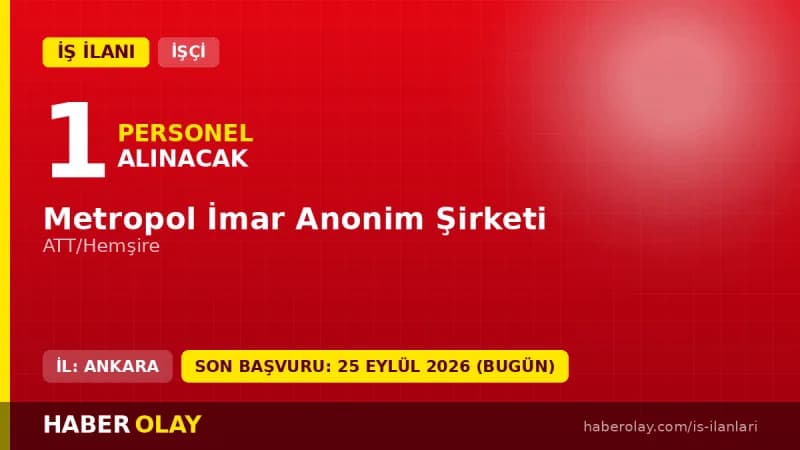Metropol İmar A.Ş. Ankara genel müdürlük binası ve işçi alımı ilanı