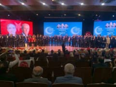 MHP Gaziantep 15. Olağan İl Kongresi’nde Mehmet Sait Kılıç başkan seçildiği an